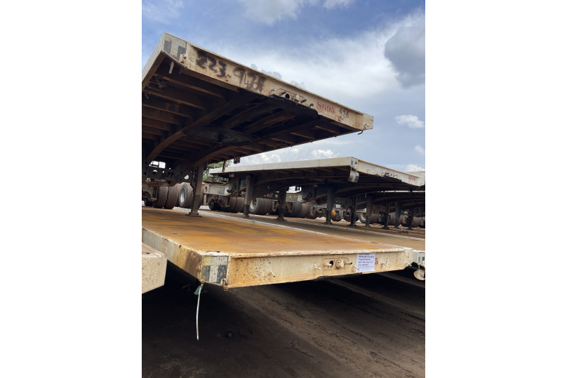 AFRIT TANDEM INTERLINK FLAT DECK TRAILER REG NO. AAS 7100 & AAZ 1712 (EX-COMPANY)