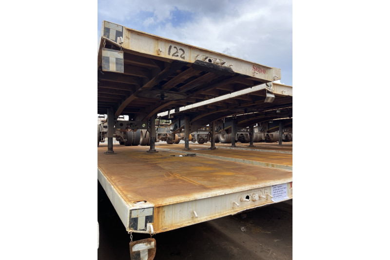 AFRIT TANDEM INTERLINK FLAT DECK TRAILER REG NO.  AAZ 1736 & AAZ  1735 (EX-COMPANY)