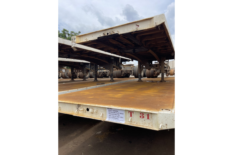 AFRIT TANDEM INTERLINK FLAT DECK TRAILER REG NO.  AAZ 1562 & AAZ  1561 (EX-COMPANY)