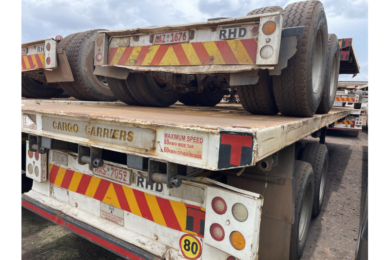 AFRIT TANDEM INTERLINK FLAT DECK TRAILER REG NO.  AAS 7052 & AAZ  1676 (EX-COMPANY)