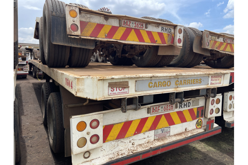 AFRIT TANDEM INTERLINK FLAT DECK TRAILER REG NO.  AAF 6810 & AAZ 1615 (EX-COMPANY)