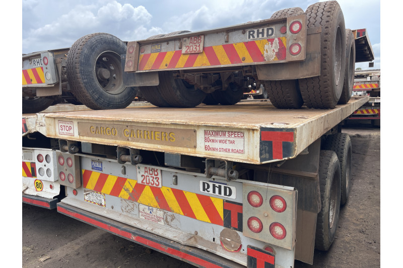AFRIT TANDEM INTERLINK FLAT DECK TRAILER REG NO.  ABB 2033 & ABB 2031 (EX-COMPANY)