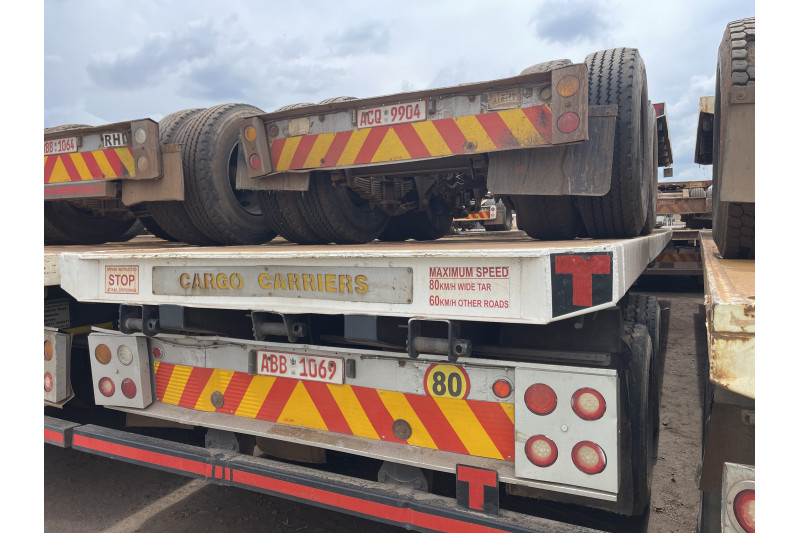 AFRIT TANDEM INTERLINK FLAT DECK TRAILER REG NO.  ABB 1069 & ACQ 9904 (EX-COMPANY)
