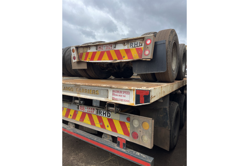 AFRIT TANDEM INTERLINK FLAT DECK TRAILER REG NO.  ABB 1117 & AAZ 1621 (EX-COMPANY)