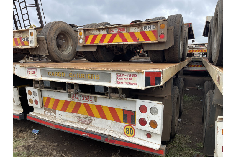 AFRIT TANDEM INTERLINK FLAT DECK TRAILER REG NO.  AAZ 1581 & AAZ 1580 (EX-COMPANY)