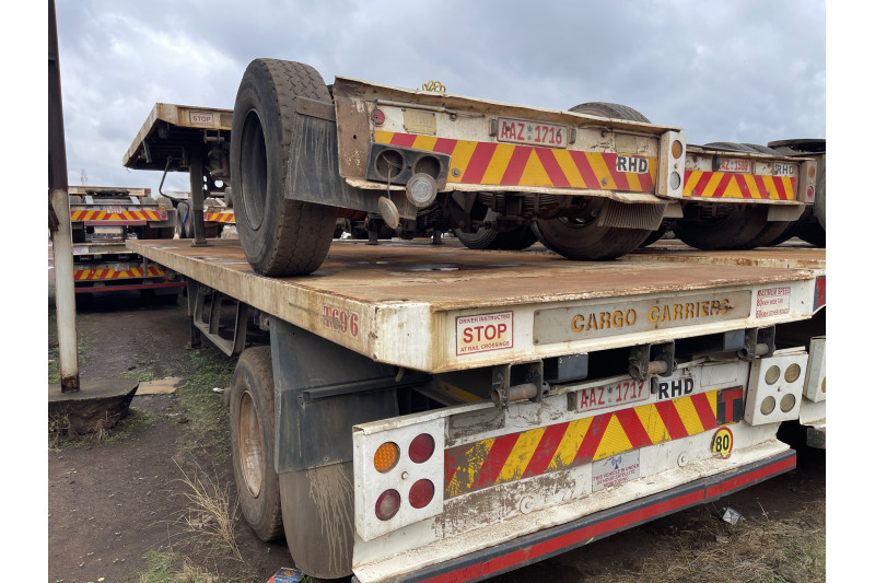 AFRIT TANDEM INTERLINK FLAT DECK TRAILER REG NO.  AAZ 1717 & AAZ 1716 (EX-COMPANY)