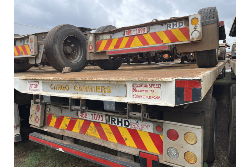 AFRIT TANDEM INTERLINK FLAT DECK TRAILER REG NO.  ABB 1091 & ABB 1090 (EX-COMPANY)