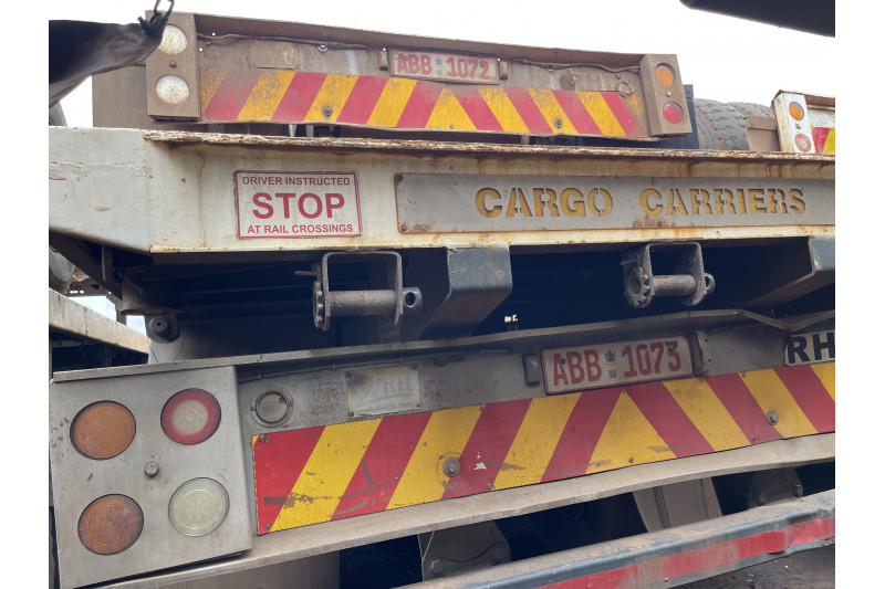 AFRIT TANDEM INTERLINK FLAT DECK TRAILER REG NO.  ABB 1073 & ABB 1072 (EX-COMPANY)