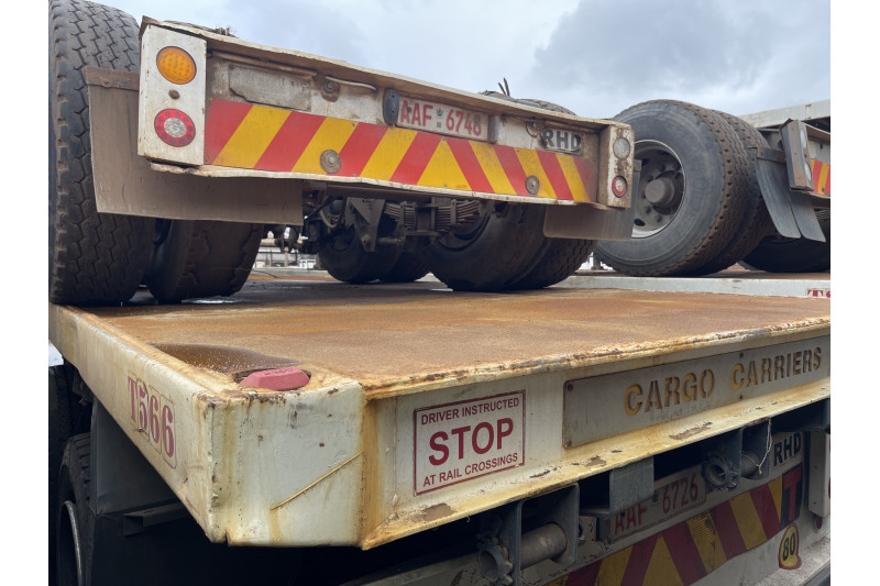 AFRIT TANDEM INTERLINK FLAT DECK TRAILER REG NO.  AAF 6726 & AAF 6748 (EX-COMPANY)