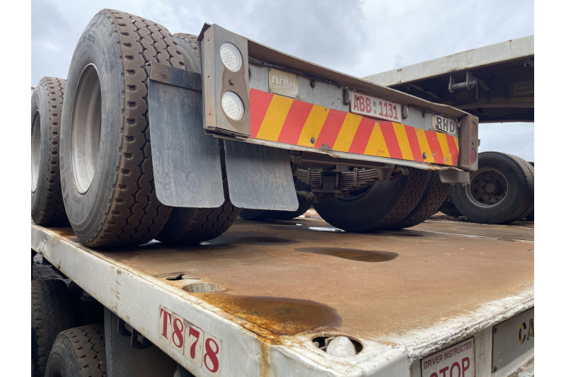 AFRIT TANDEM INTERLINK FLAT DECK TRAILER REG NO.  ABB 1125 & ABB 1131 (EX-COMPANY)