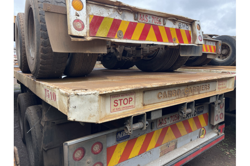AFRIT TANDEM INTERLINK FLAT DECK TRAILER REG NO.  ASS 7058 & ASS 7056 (EX-COMPANY)