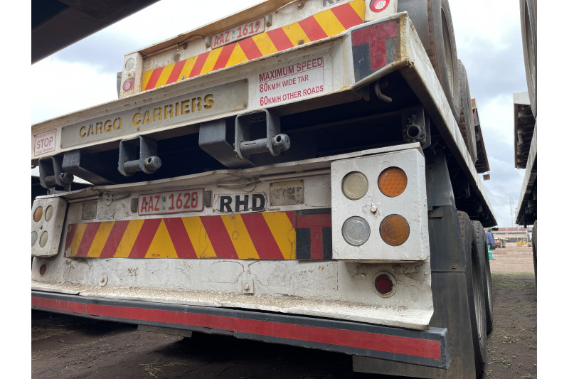 AFRIT TANDEM INTERLINK FLAT DECK TRAILER REG NO.  AAZ 1620 & AAZ 1619 (EX-COMPANY)