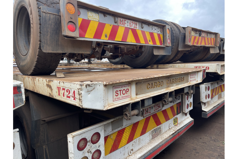 AFRIT TANDEM INTERLINK FLAT DECK TRAILER REG NO.  AAZ 1054 & AAF 6712 (EX-COMPANY)