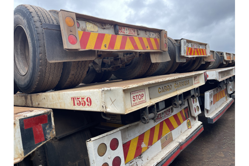 AFRIT TANDEM INTERLINK FLAT DECK TRAILER REG NO.  ACL 2419 & AAZ 1629 (EX-COMPANY)