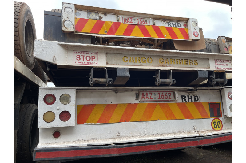 AFRIT TANDEM INTERLINK FLAT DECK TRAILER REG NO.  AAZ 1662 & AAZ 1661 (EX-COMPANY)
