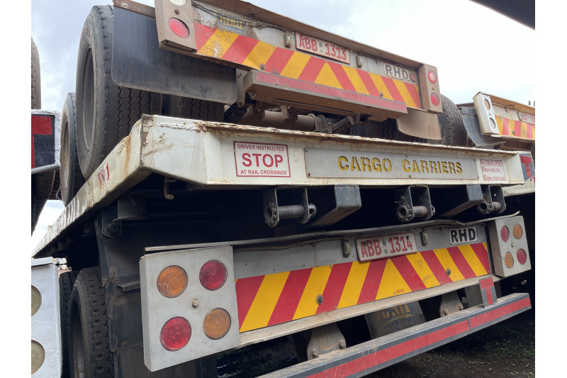 AFRIT TANDEM INTERLINK FLAT DECK TRAILER REG NO.  ABB 1314 & ABB 1313 (EX-COMPANY)