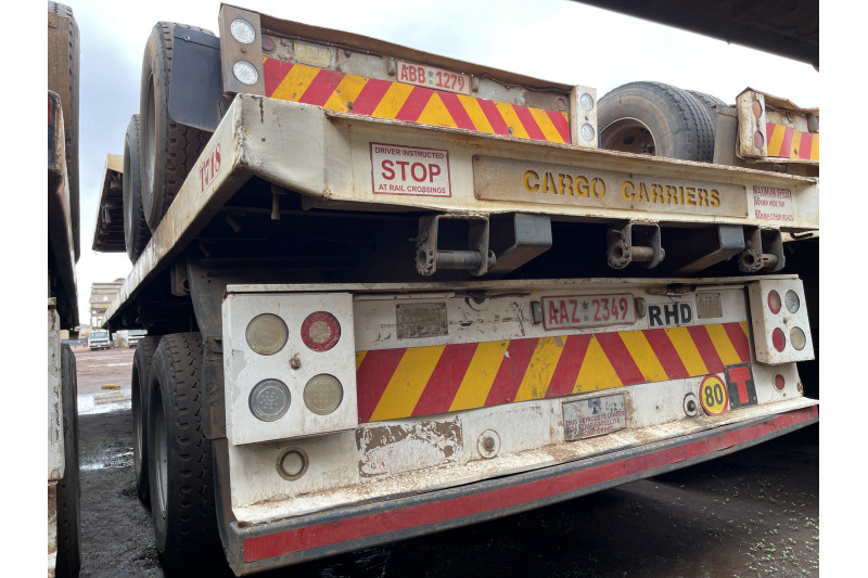 AFRIT TANDEM INTERLINK FLAT DECK TRAILER REG NO.  AAZ 2349 & ABB 1279 (EX-COMPANY)