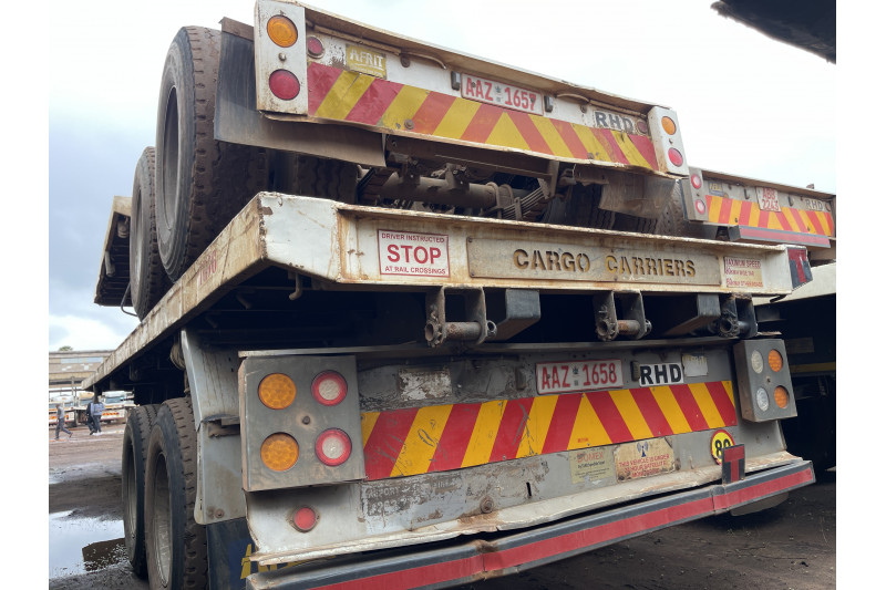 AFRIT TANDEM INTERLINK FLAT DECK TRAILER REG NO.  AAZ 1658 & AAZ  1657 (EX-COMPANY)