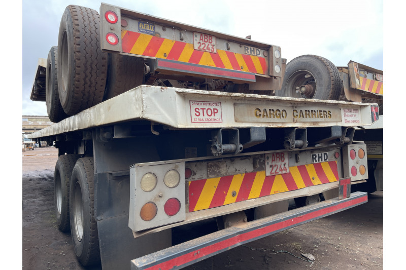 AFRIT TANDEM INTERLINK FLAT DECK TRAILER REG NO.  ABB 2244 & ABB 2243 (EX-COMPANY)