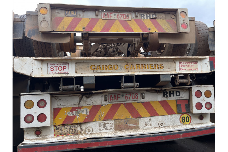AFRIT TANDEM INTERLINK FLAT DECK TRAILER REG NO. AAF 6708 & AAF 6706 (EX-COMPANY)