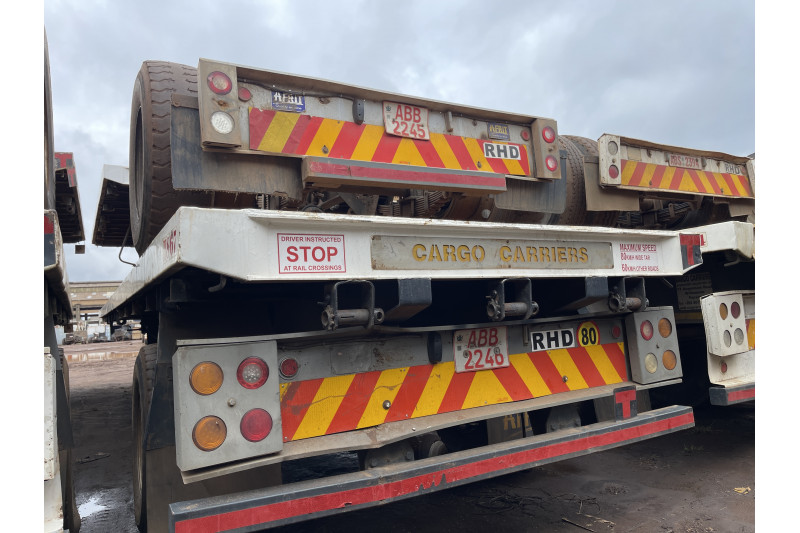 AFRIT TANDEM INTERLINK FLAT DECK TRAILER REG NO. ABB 2246 & ABB 2245 (EX-COMPANY)