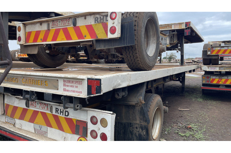 AFRIT TANDEM INTERLINK FLAT DECK TRAILER REG NO.  ABB 1071 & ABB 1072 (EX-COMPANY)